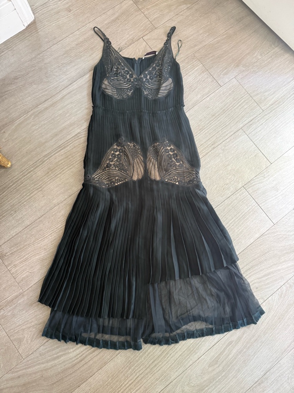 Stella McCartney Midi green silk dress